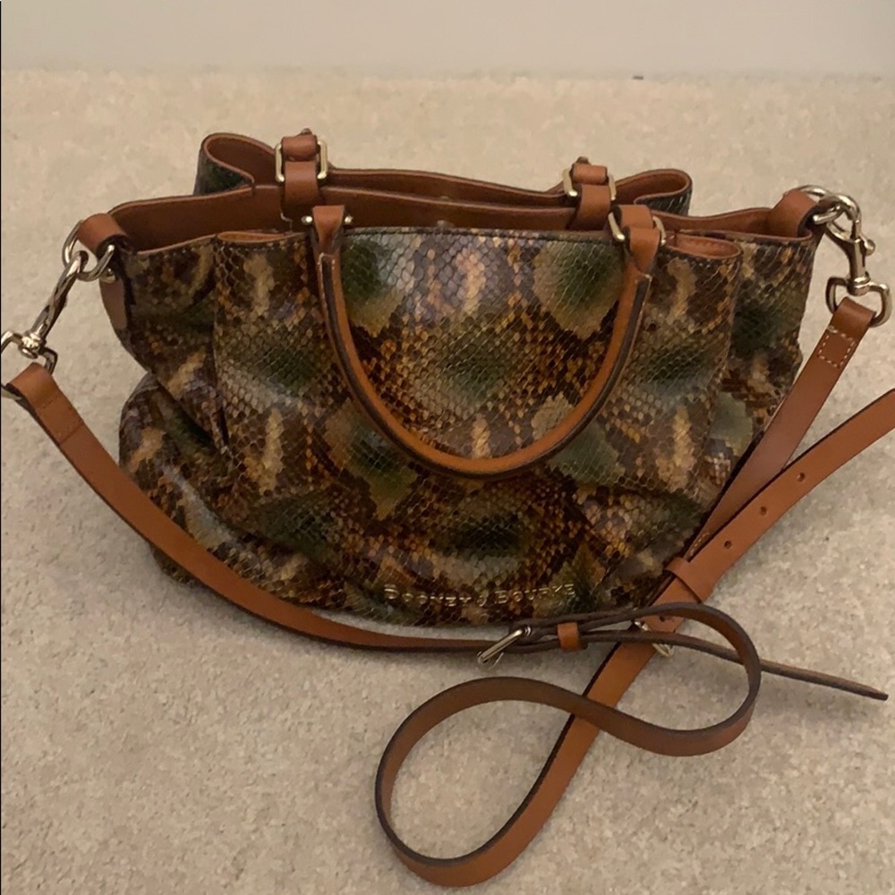 Dooney and Bourke Snakeskin Satchel Bag